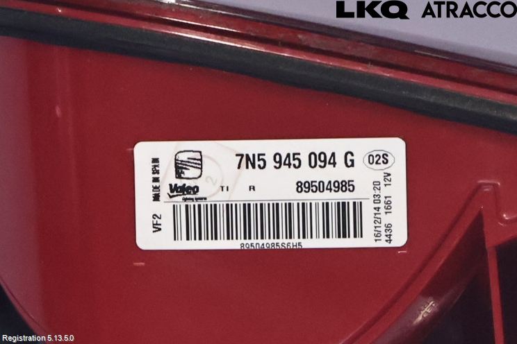 Seat ALHAMBRA 11- Bakljus Lucka Hö