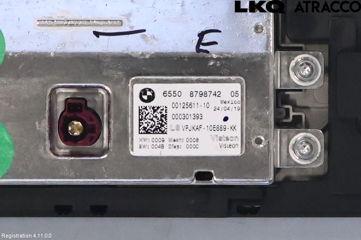 BMW 3 G20/G21/G80/G81 19- Multifunktionsdisplay