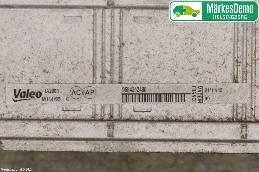 Citroen BERLINGO 08-18 Laddluft-Intercooler Kyl