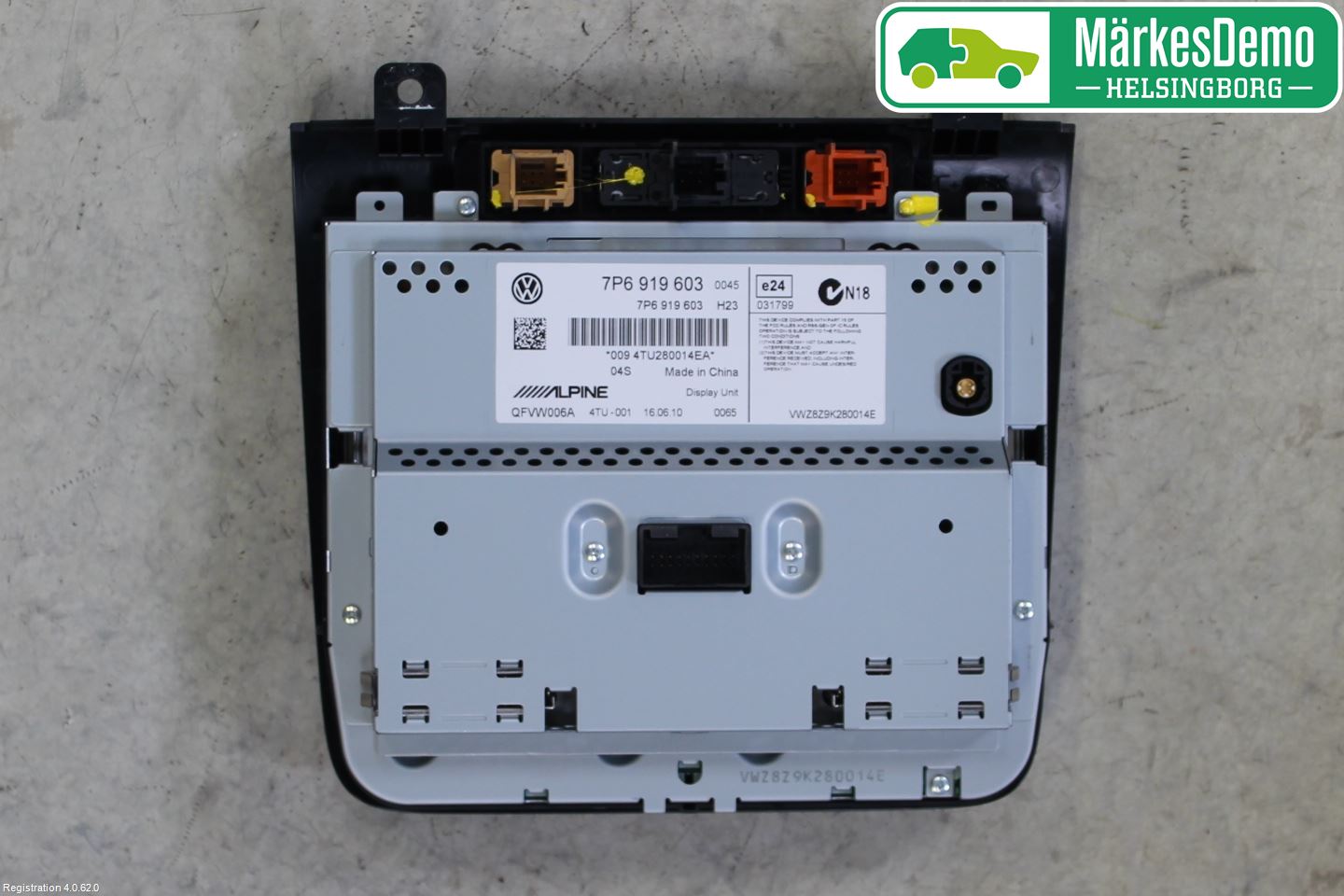 Volkswagen VW TOUAREG 7P 11-18 Kontrolldisplay