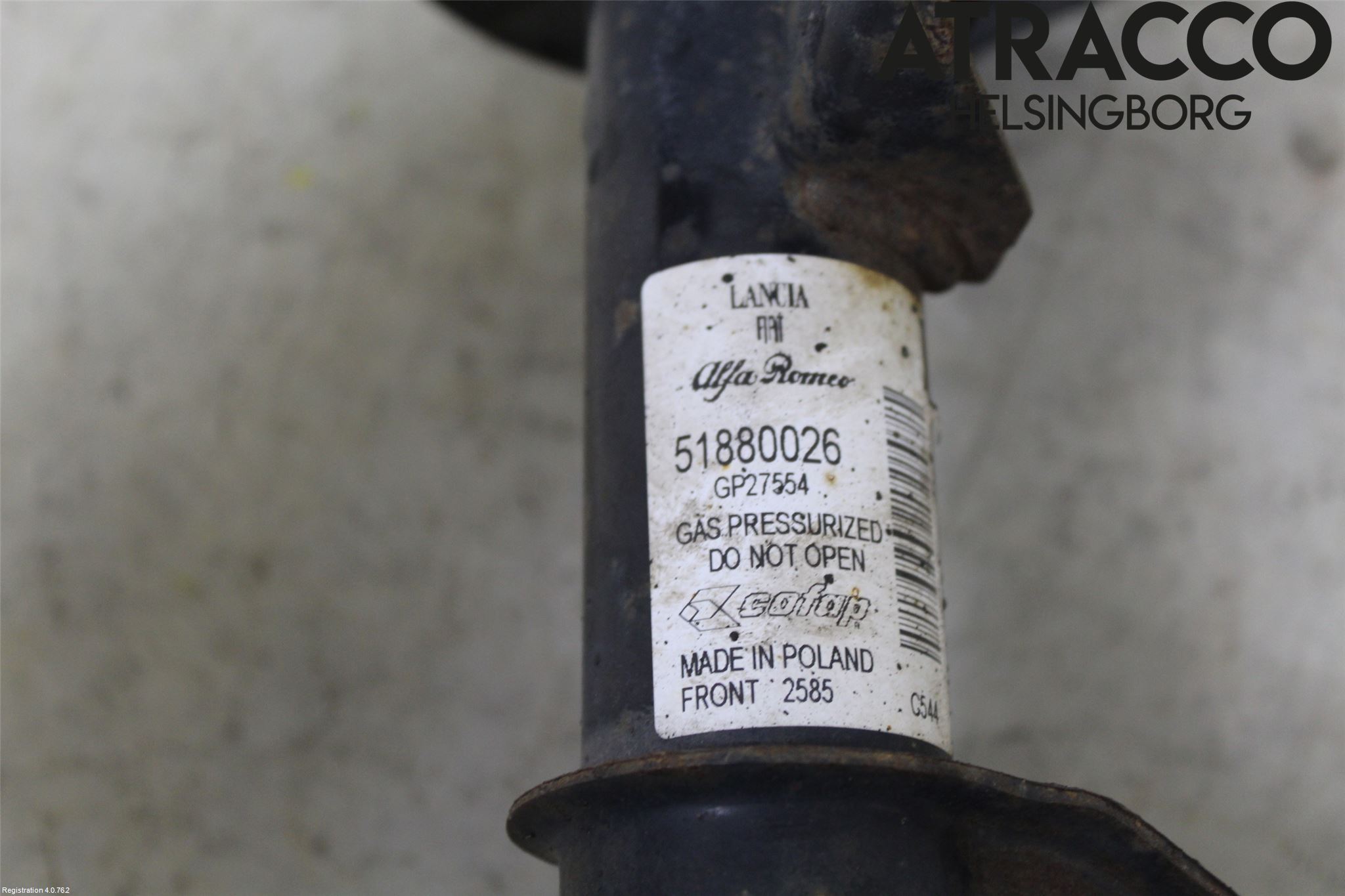 Fiat 500 07- Fjäderben Fram Höger