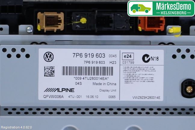 Volkswagen VW TOUAREG 7P 11-18 Kontrolldisplay