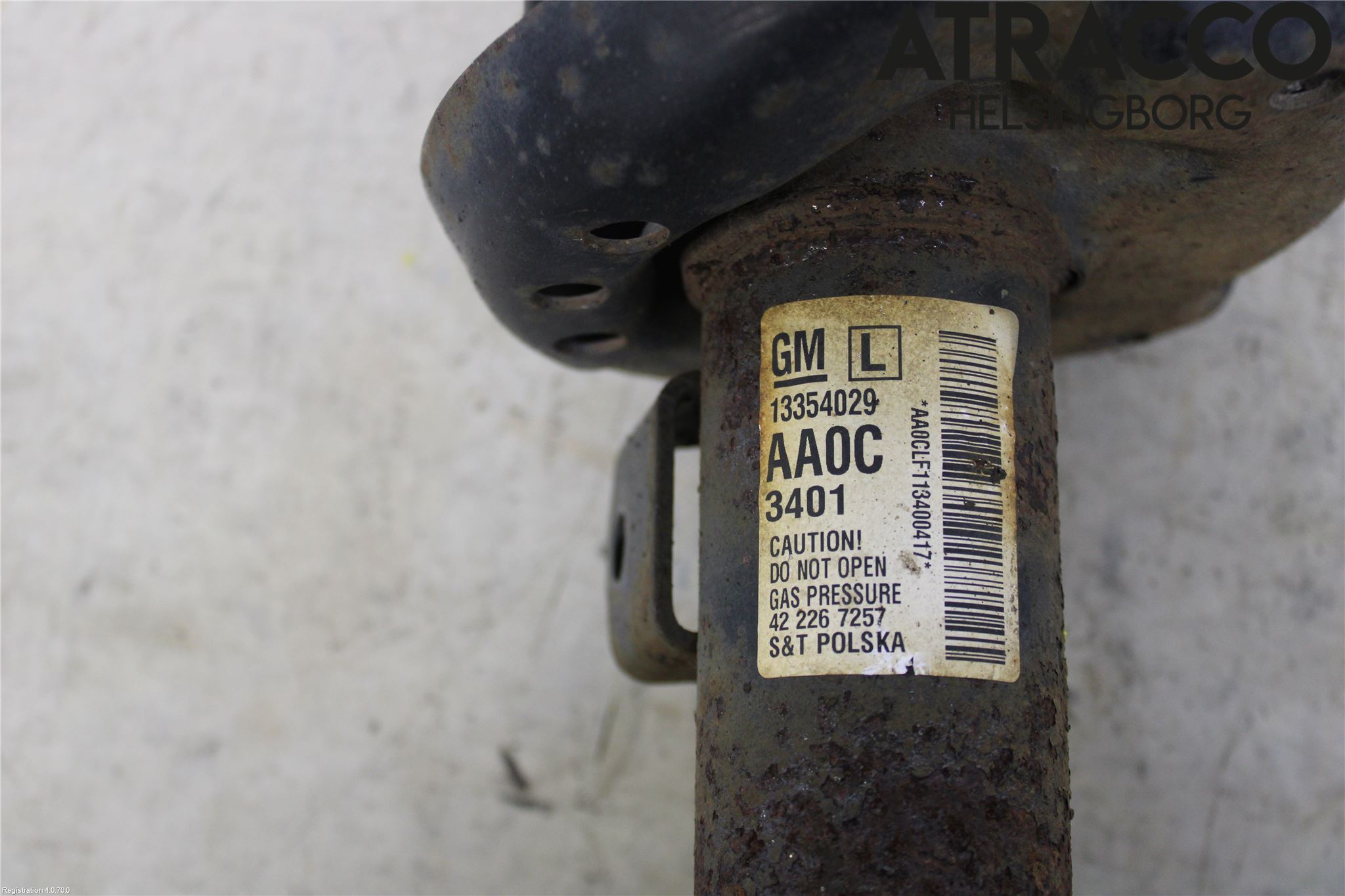 Opel ASTRA J 10-15 Fjäderben Fram Vänster