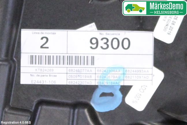 Jeep COMPASS Fönsterhissmekanism