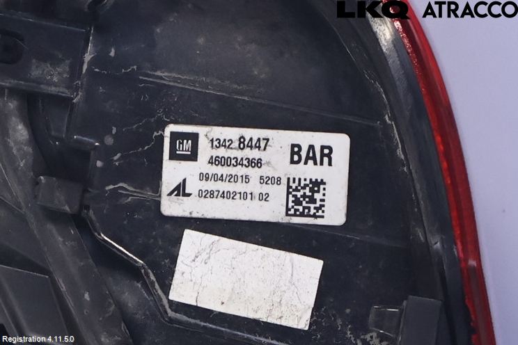 Opel CORSA E 15-19 Bakljus Vänster