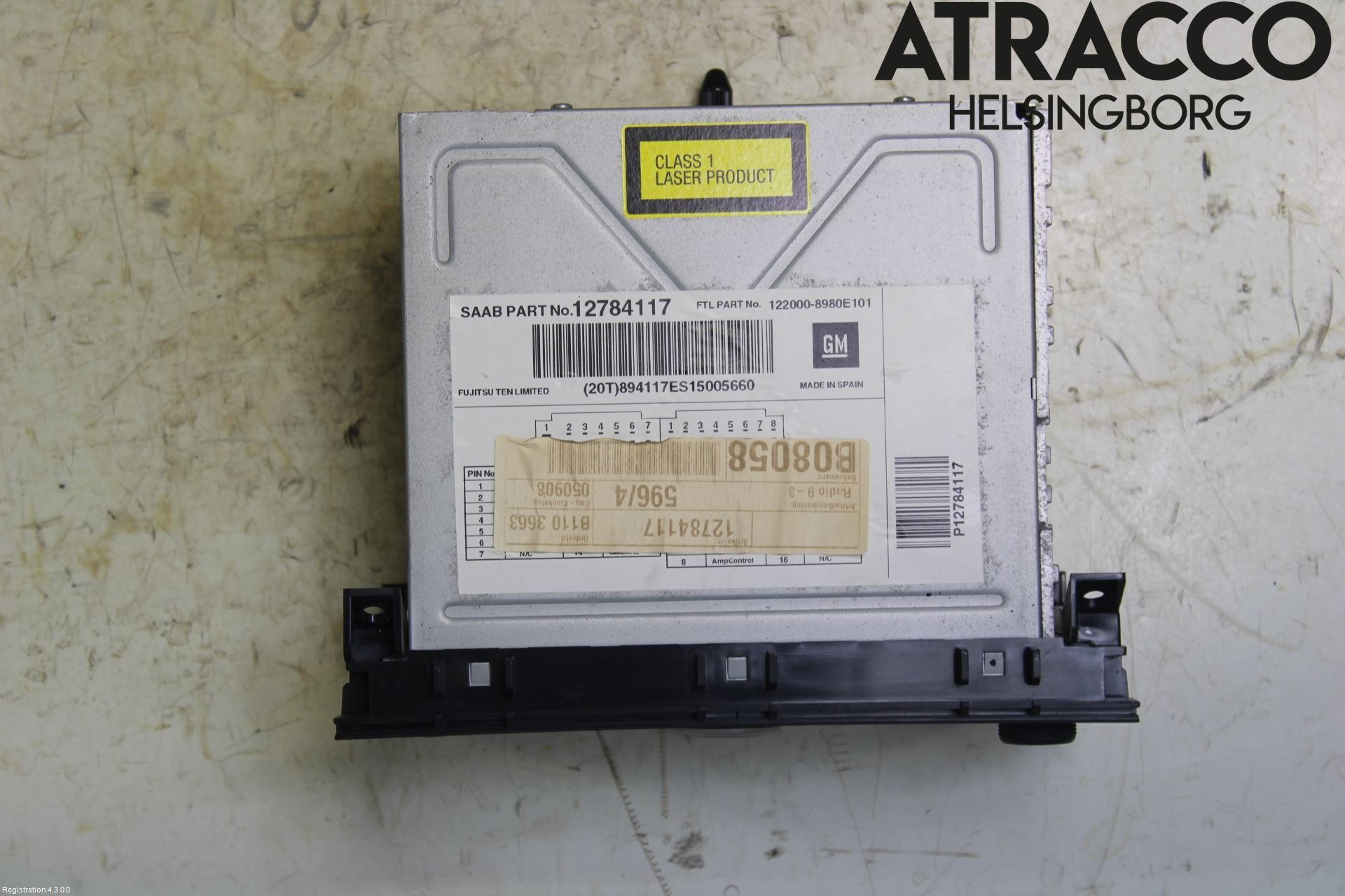 Saab 9-3 VER2/VER3 08-15 Cd Radio - Multimediapanel