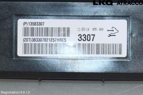 Opel AMPERA 12-16 Ac Styrenhet Ac Manöveren