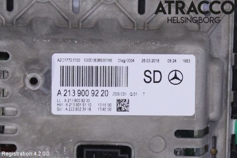 Mercedes-Benz MB E-KLASS (W213) 16-23 Multifunktionsdisplay
