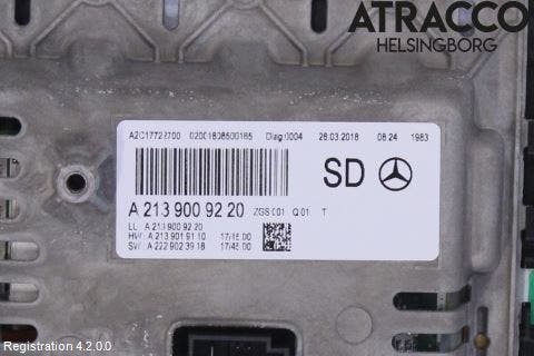 Mercedes-Benz MB E-KLASS (W213) 16-23 Multifunktionsdisplay