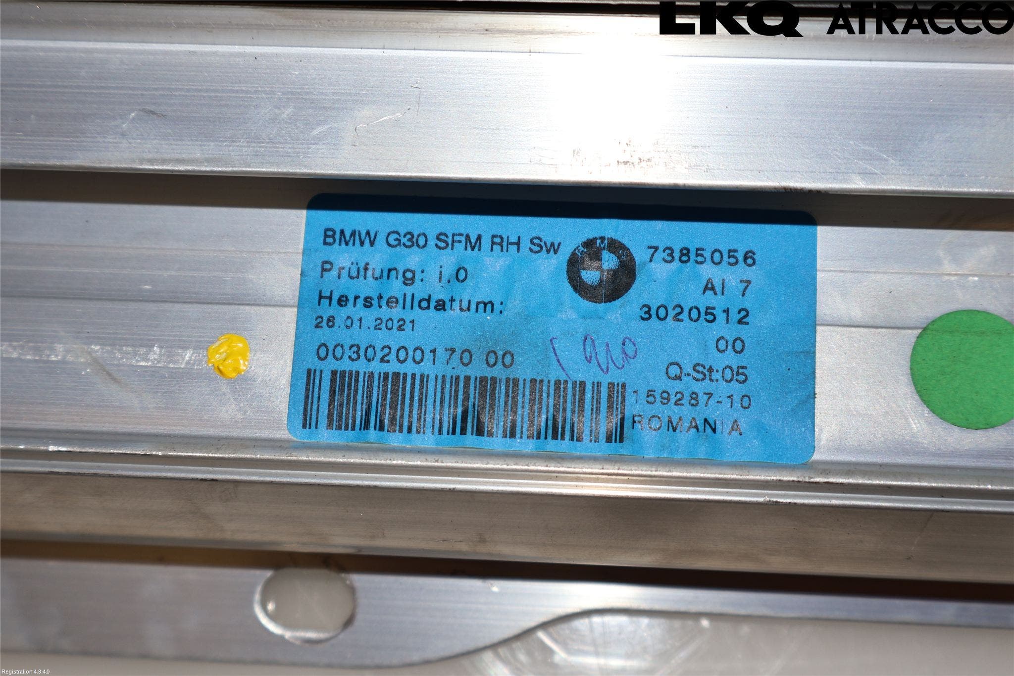 BMW 5 G30/G31/F90 17-23 Solskydd