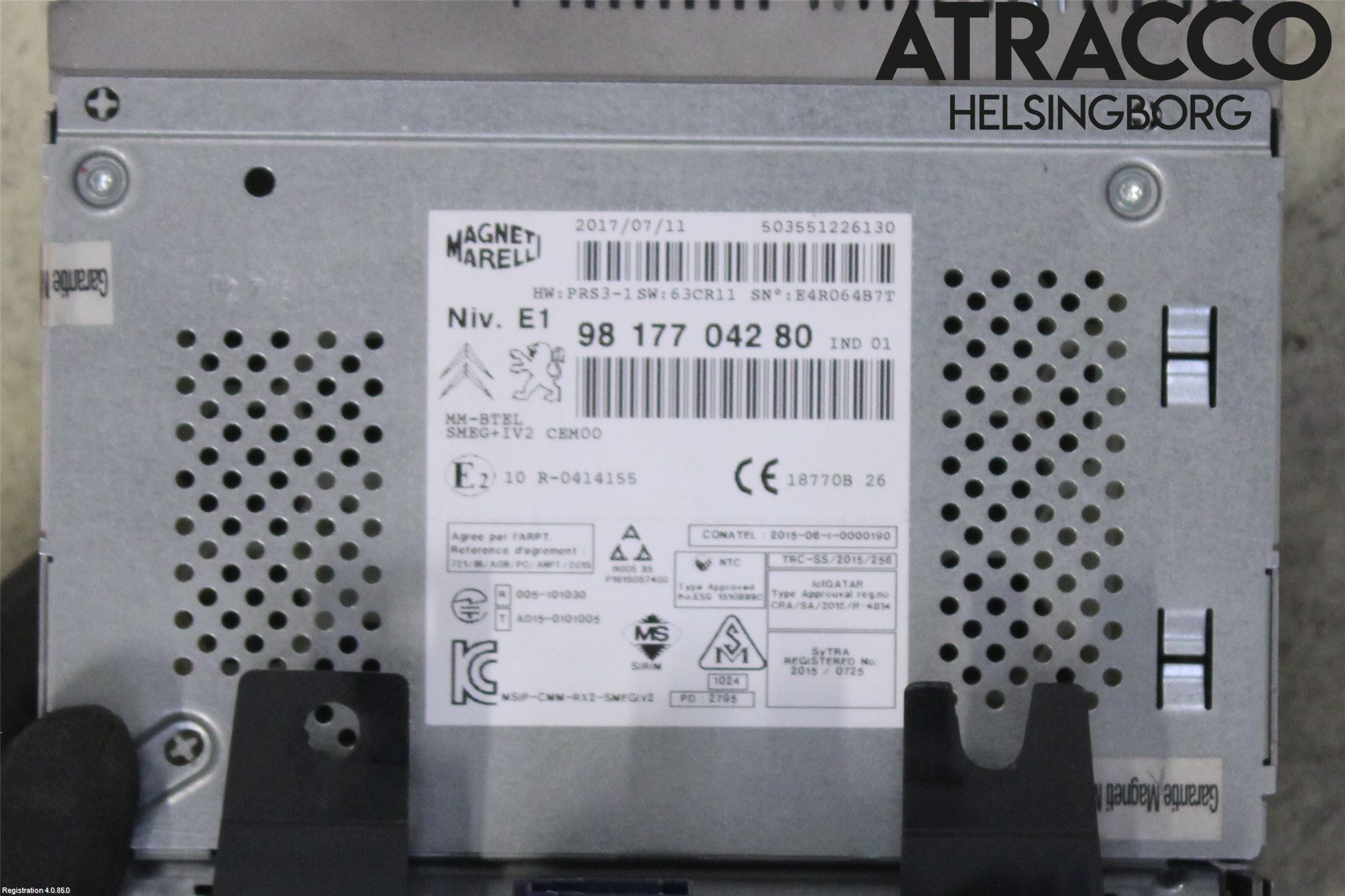 Citroen BERLINGO 08-18 Cd Radio - Multimediapanel