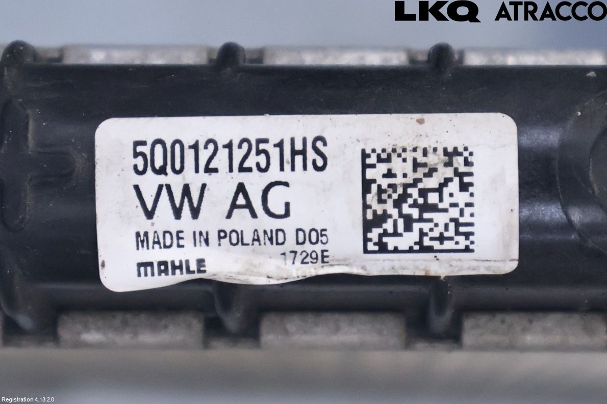 Volkswagen VW GOLF / E-GOLF VII 13-20 Kylare Aut