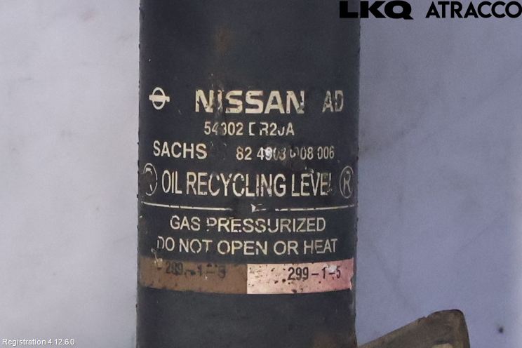 Nissan QASHQAI+2  10-14 Fjäderben Fram Höger