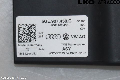 Volkswagen VW GOLF / E-GOLF VII 13-20 Styrenhet Övrigt