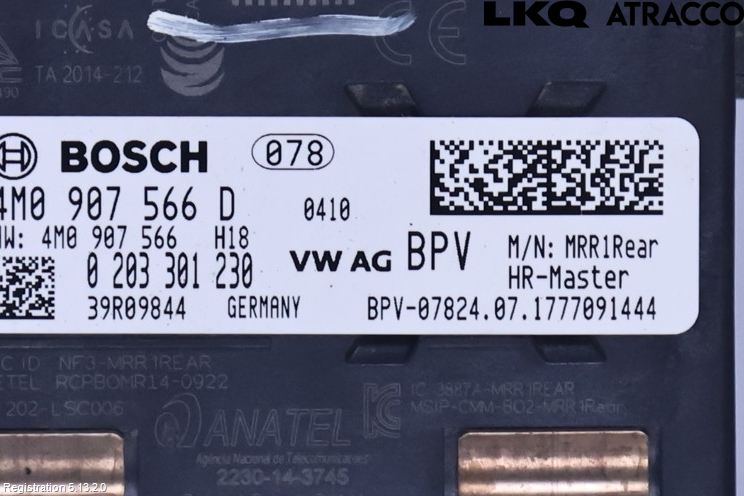 Audi A5 17- Sensor Aktivt Kollisionsskydd