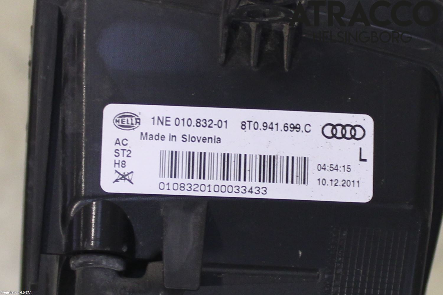 Audi A5 07-16 Dimljus-Varselljus Fram