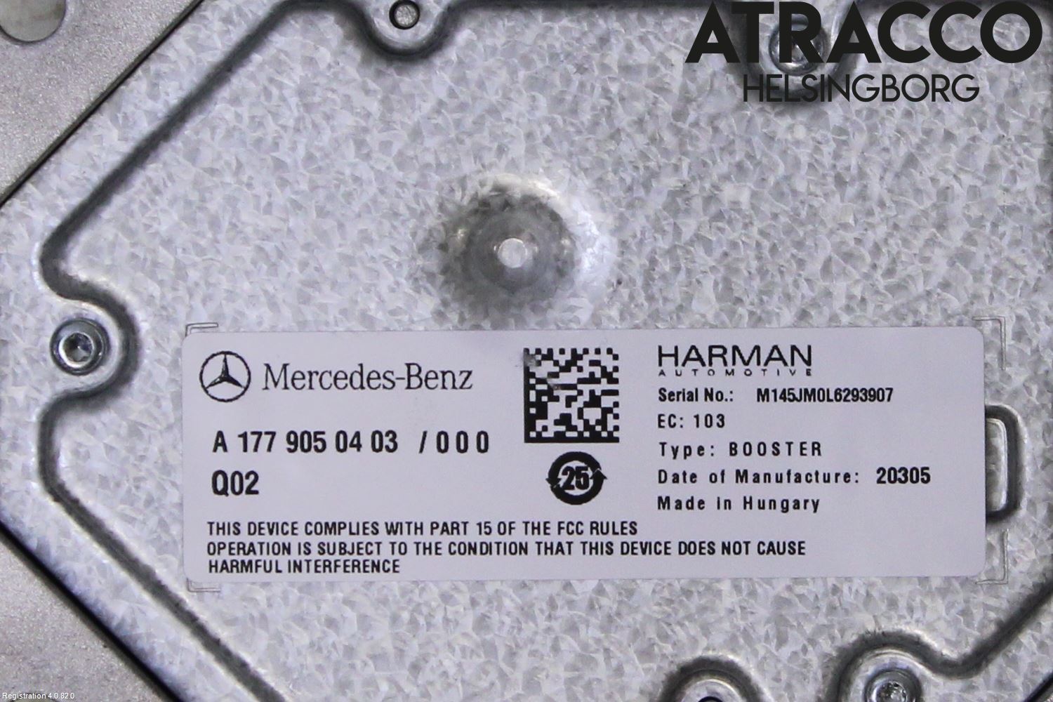 Mercedes-Benz MB CLA-KLASS (C118/X118) 19- Radio-Stereo Förstärkare