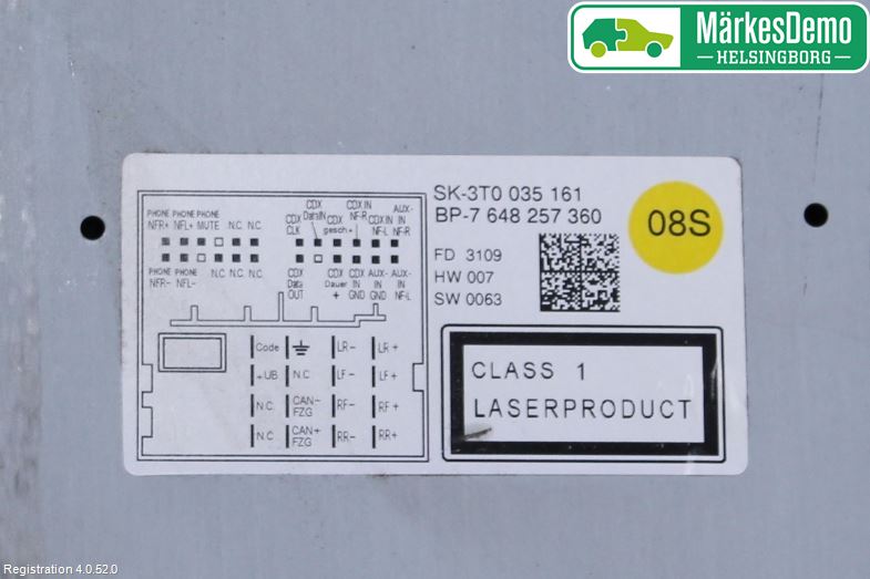 Skoda SUPERB 09-15 Cd Radio - Multimediapanel