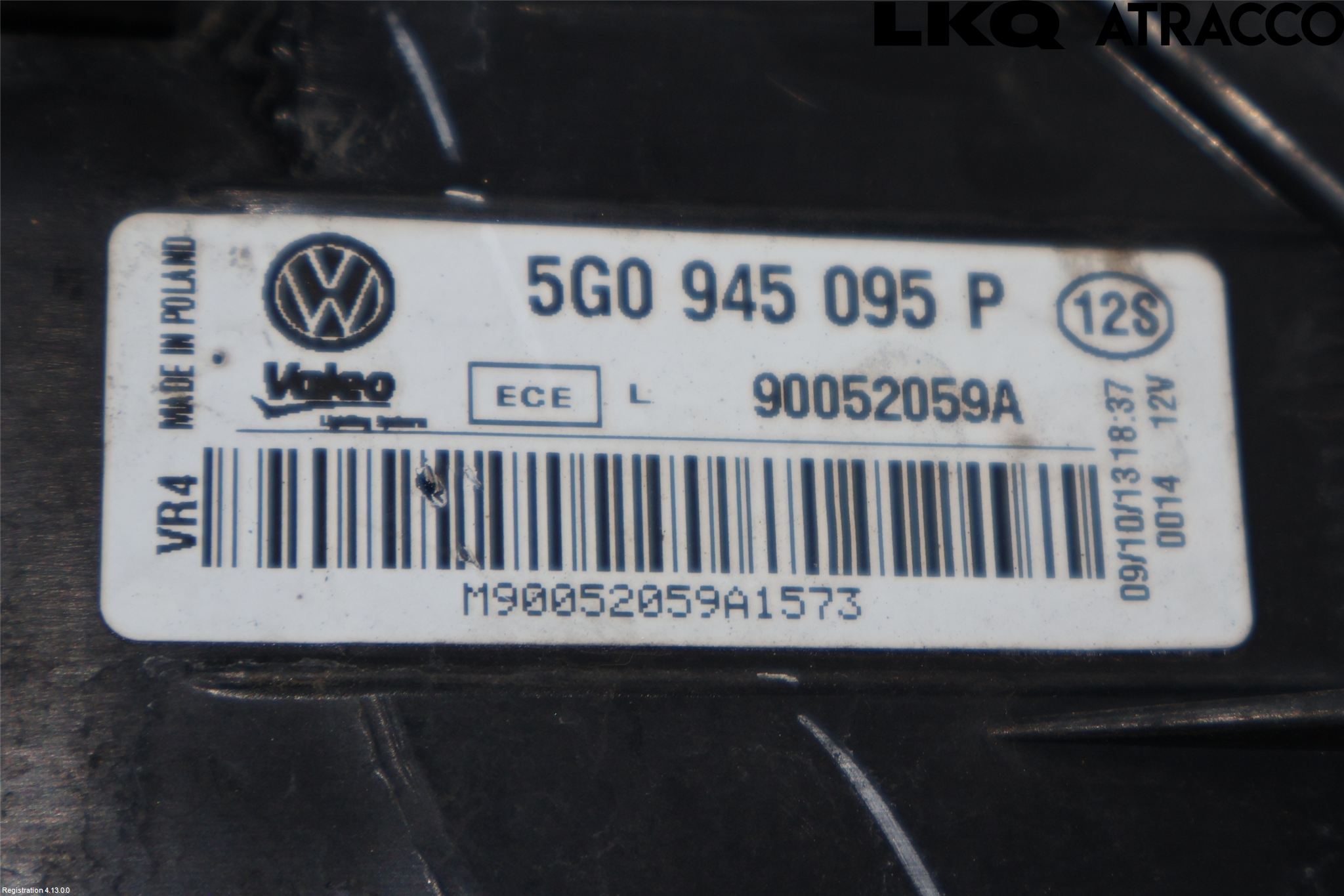 Volkswagen VW GOLF / E-GOLF VII 13-20 Bakljus Vänster