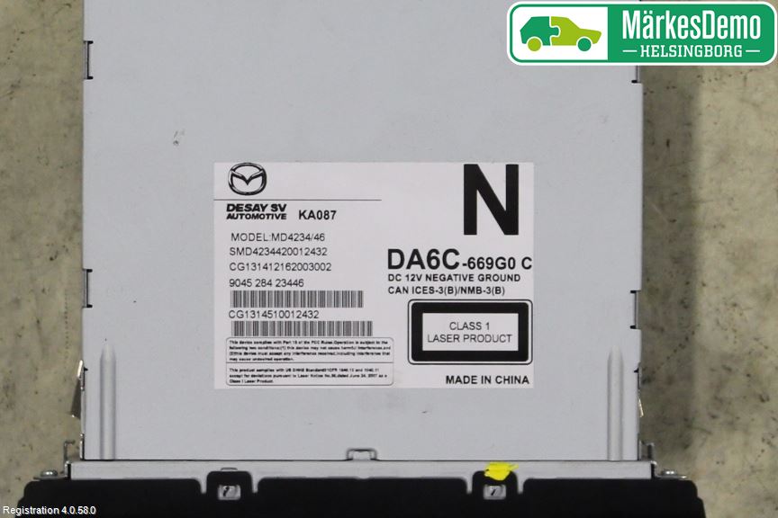 Mazda 2 (DJ) 15-22 Cd Radio - Multimediapanel