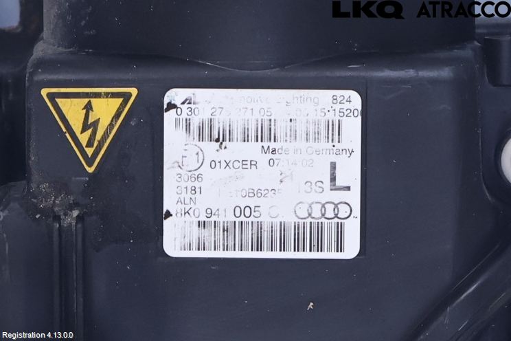 Audi A4 12-15 Strålkastare Vänster