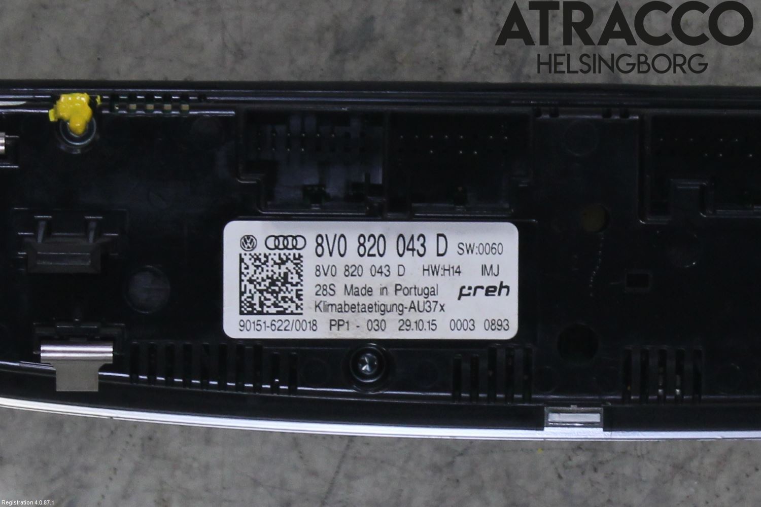 Audi A3/S3 8V 13-20 Ac Styrenhet Ac Manöveren