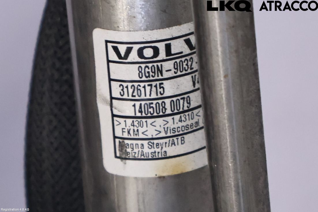 Volvo V70 08-13 Bränslepåfyllnrör-Slang