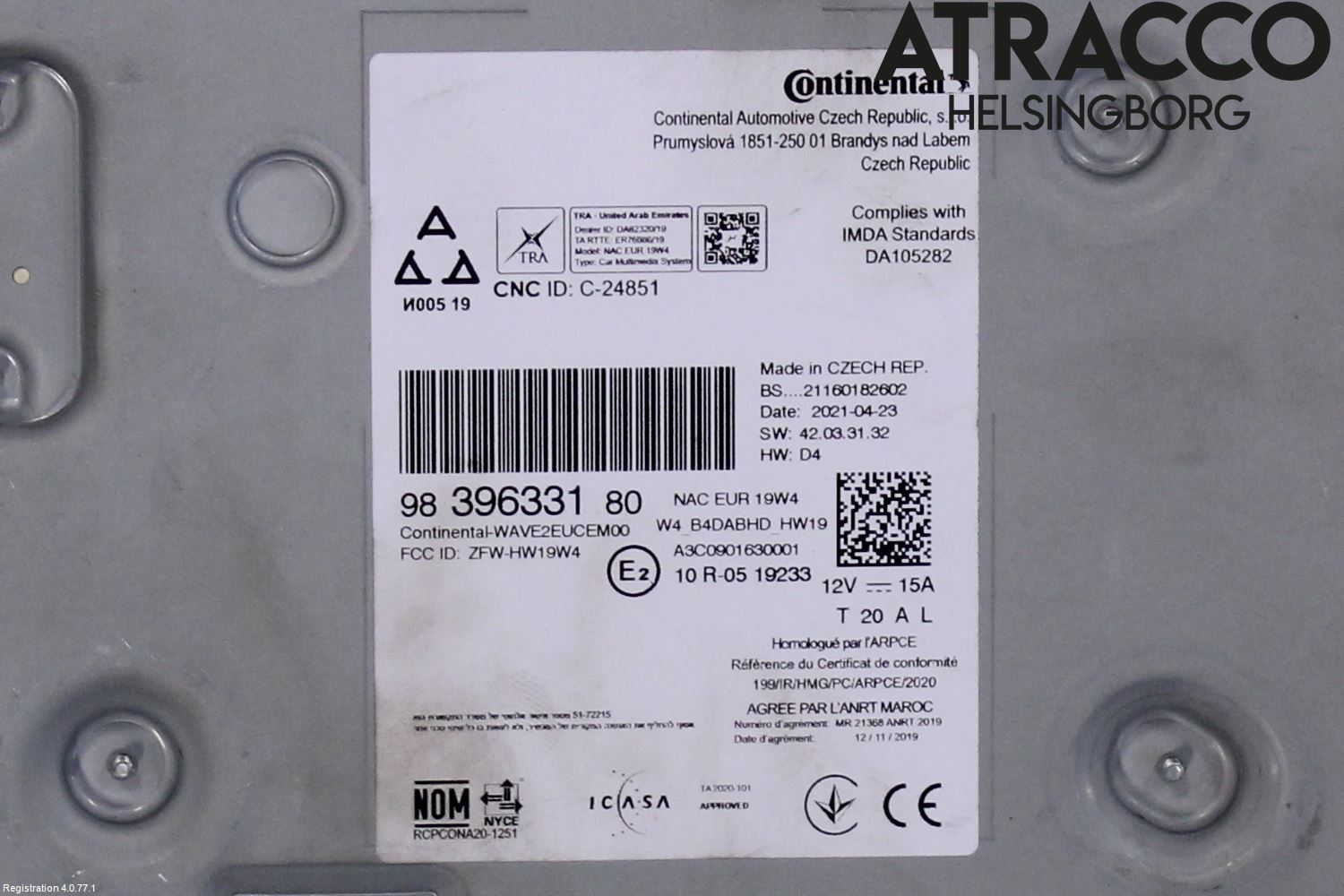 Citroen C4/E-C4 C4X/E-C4X III 21- Radio