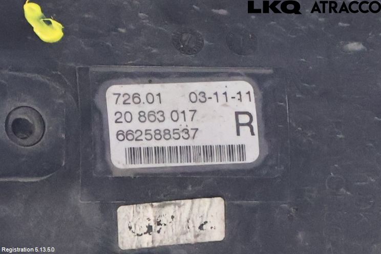 Opel ZAFIRA C 12-19 Dimljus-Varselljus Fram