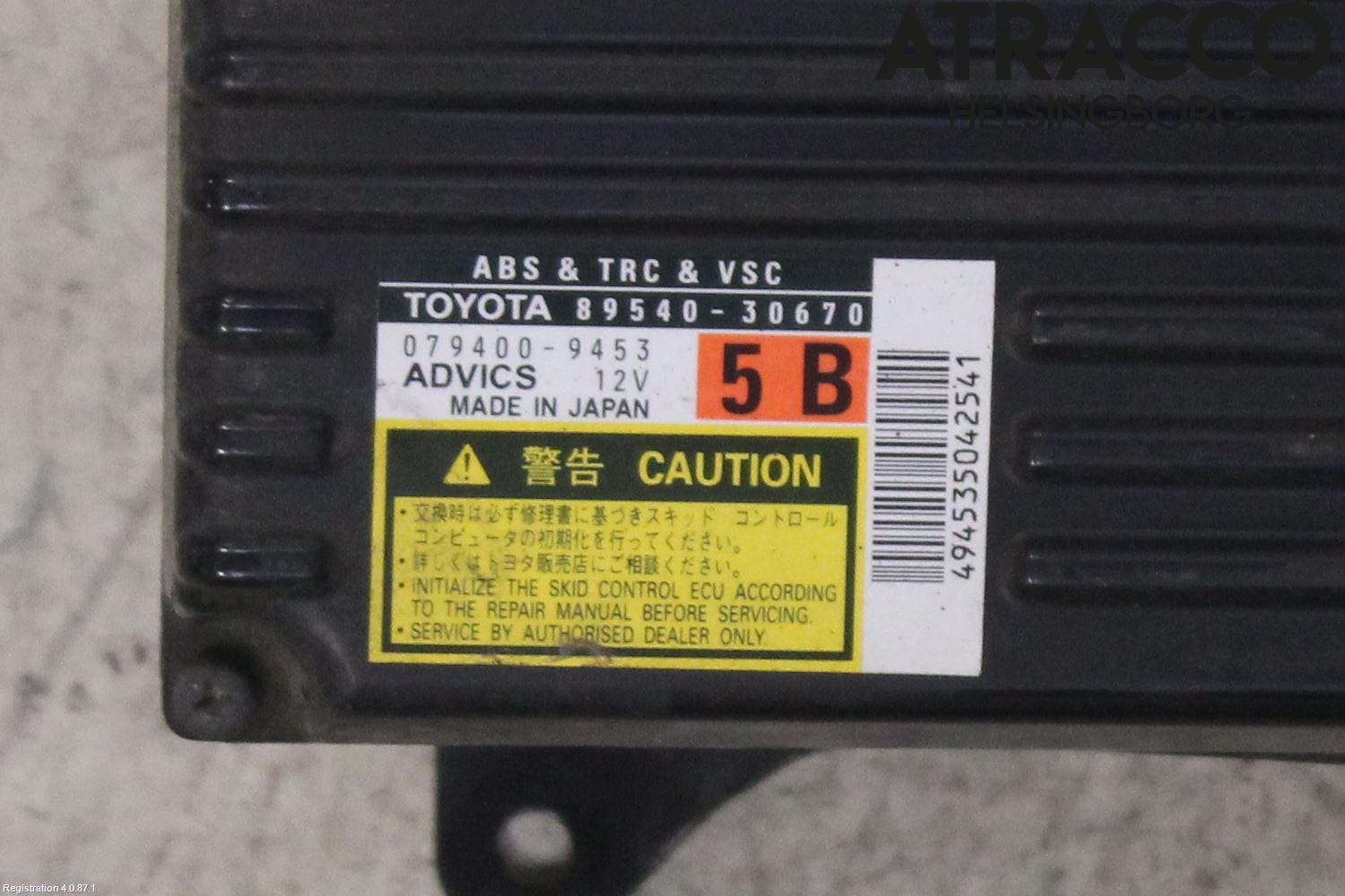 Lexus GS 300/430/450H 05-12 Styrenhet Abs