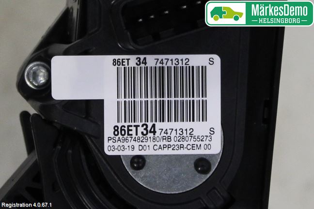 Peugeot 308 14-21 Gaspedal