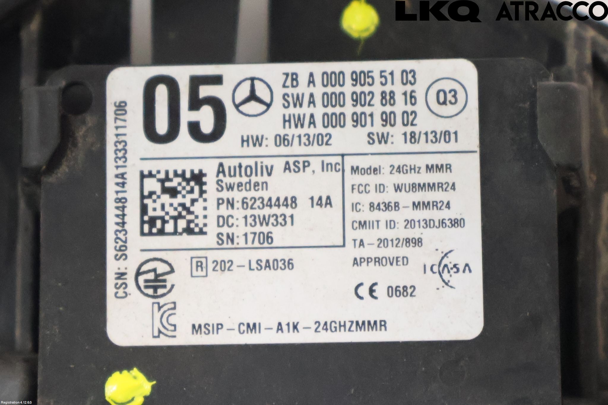 Mercedes-Benz MB A-KLASS (W176) 13-18 Sensor Adaptiv Farthållare