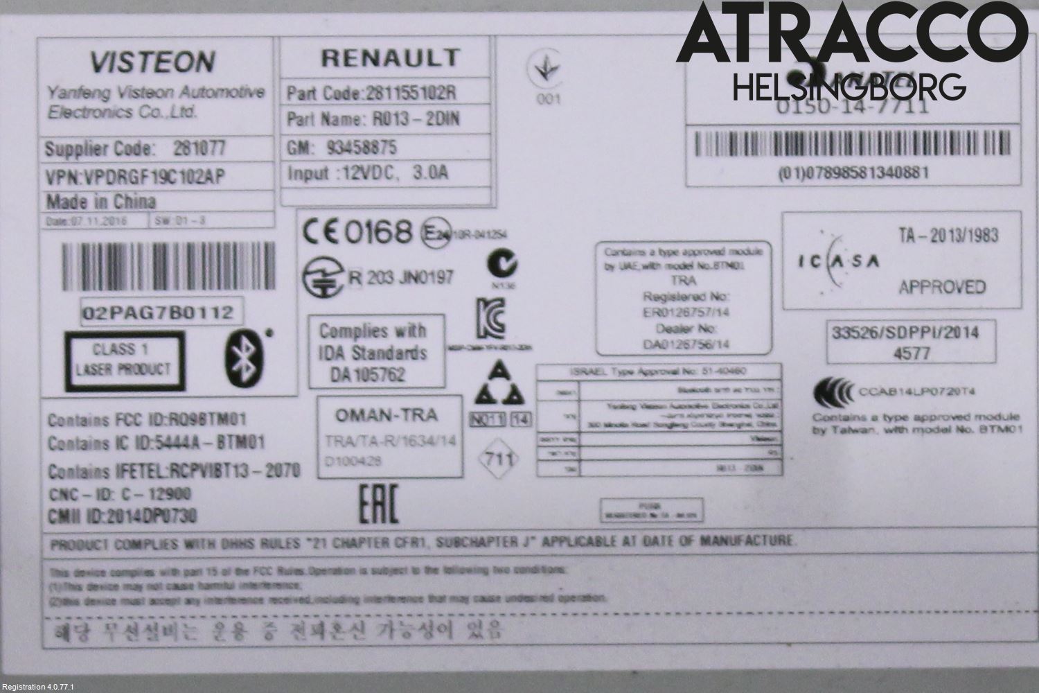 Fiat TALENTO 16- Cd Radio - Multimediapanel