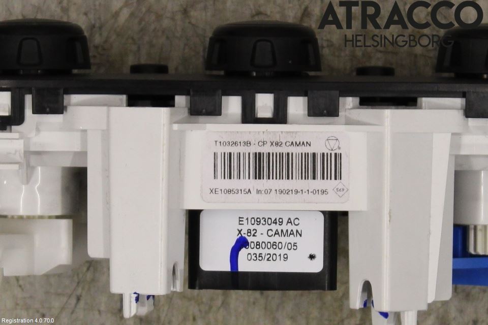 Fiat TALENTO 16- Värmereglage