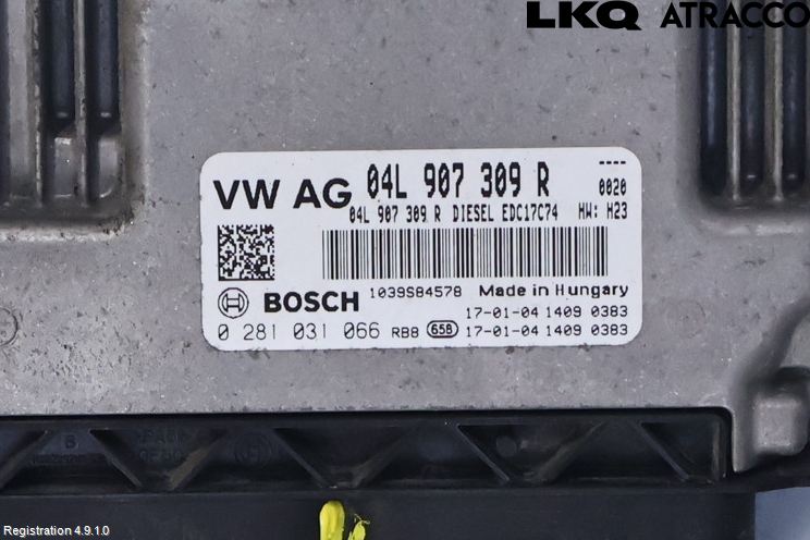 Volkswagen VW PASSAT 15-19 Styrenhet Inspump Diesel