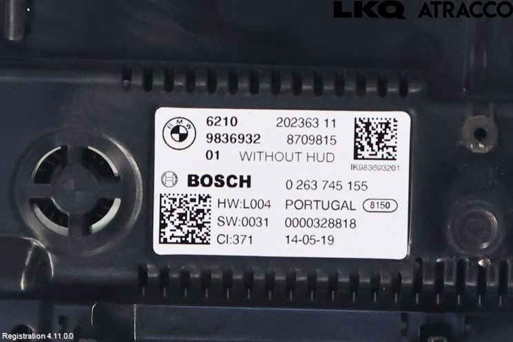 BMW 3 G20/G21/G80/G81 19- Instrument Komb
