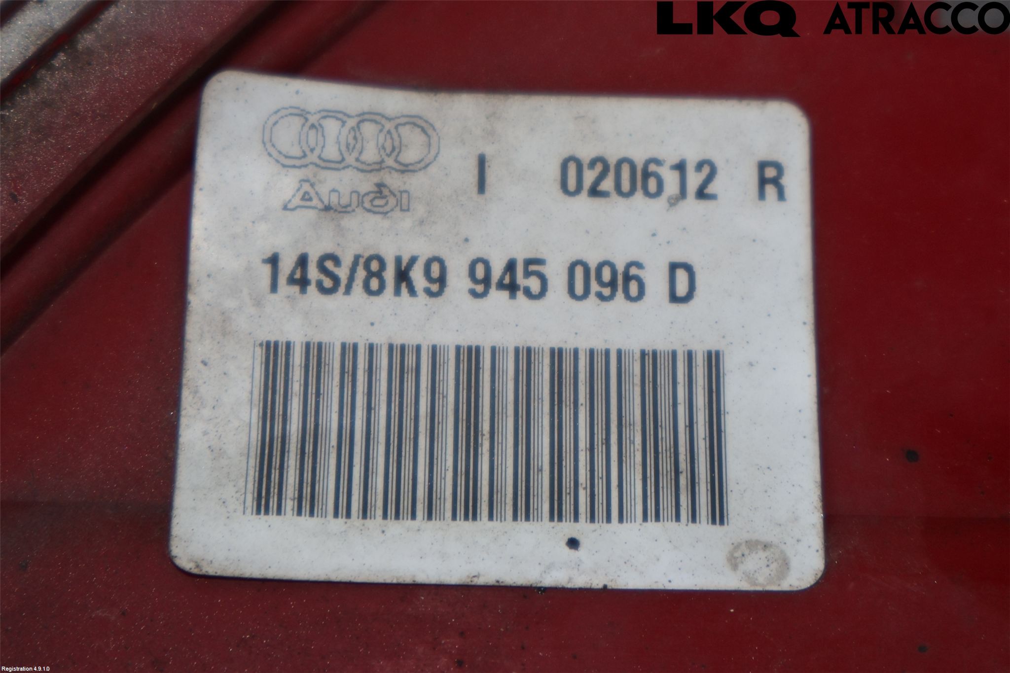 Audi A4 12-15 Bakljus Höger