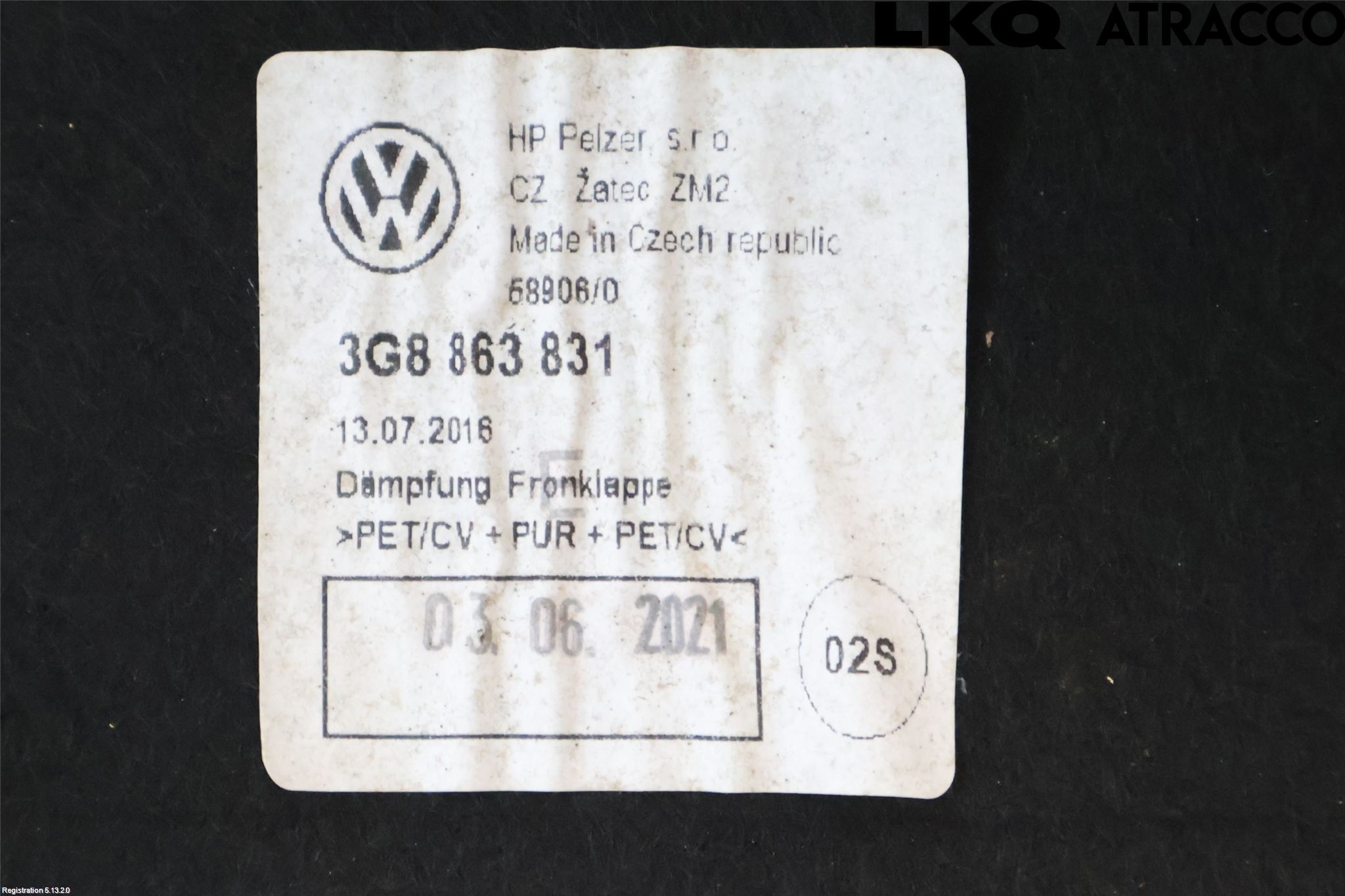 Volkswagen VW ARTEON 17- Huvisolering