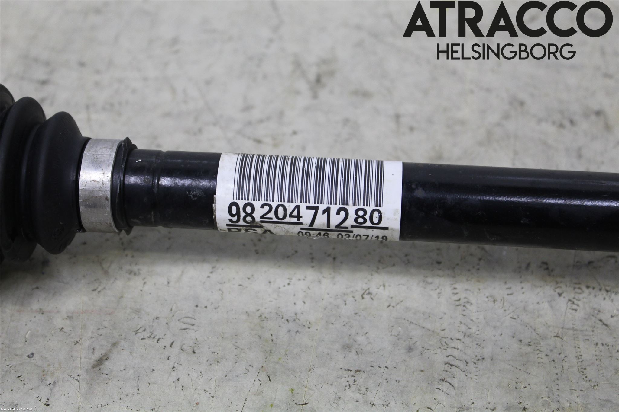 Peugeot PARTNER/E-PARTNER 19- Drivaxel Fram Vänster