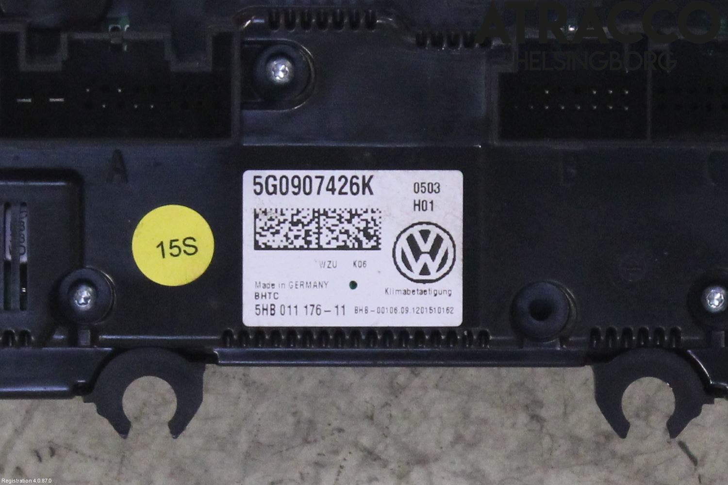 Volkswagen VW GOLF / E-GOLF VII 13-20 Ac Styrenhet Ac Manöveren