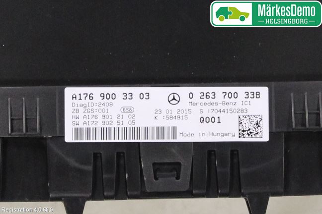 Mercedes-Benz MB A-KLASS (W176) 13-18 Instrument Komb