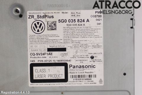 Volkswagen VW GOLF SPORTSVAN 15-20 Cd Radio - Multimediapanel