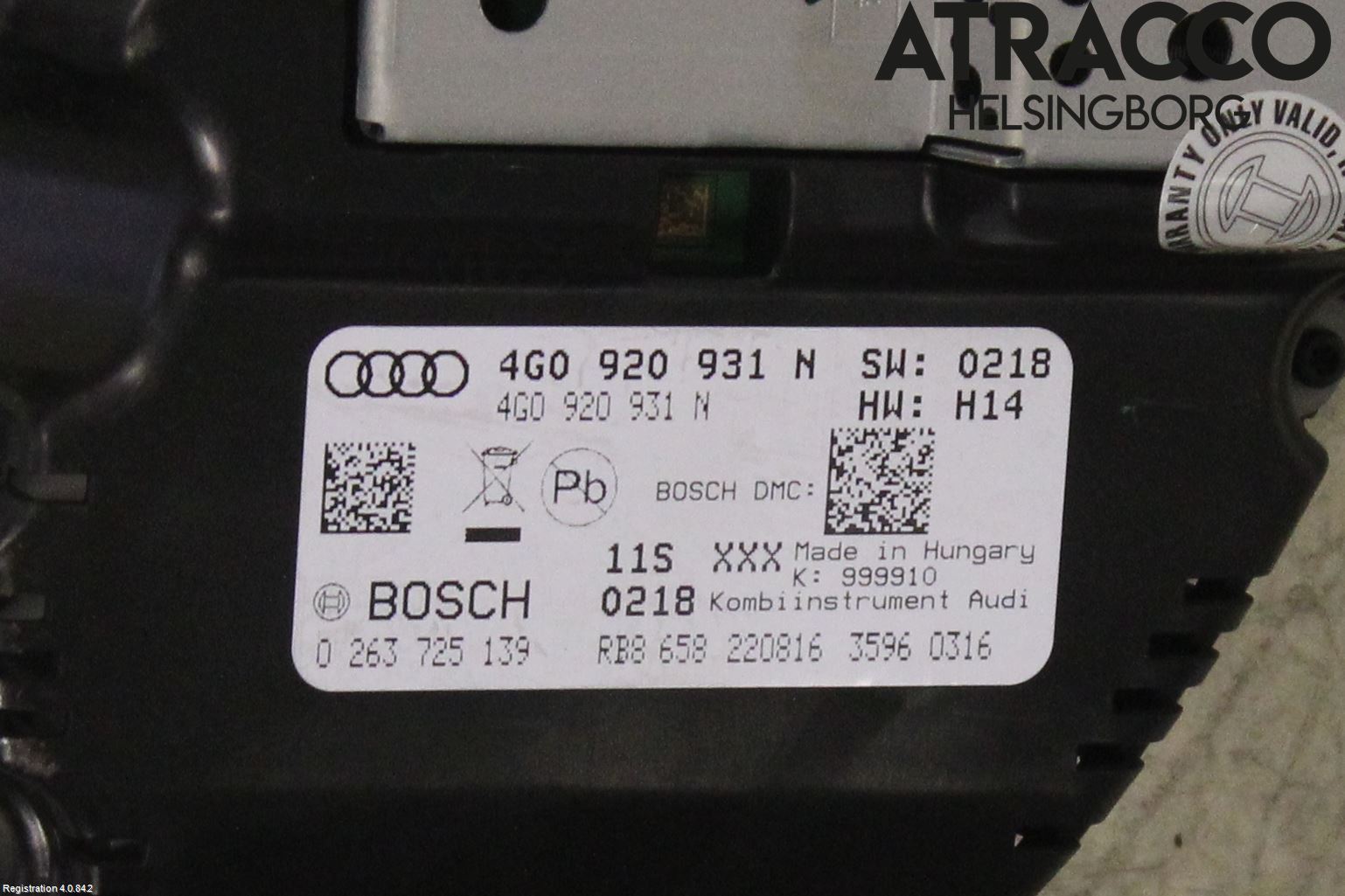 Audi A6/S6 4G 11-18 Instrument Komb