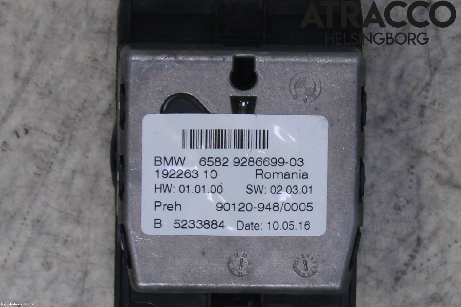 BMW 5 F10/F11/F18 09-17 Strömställare Färddator