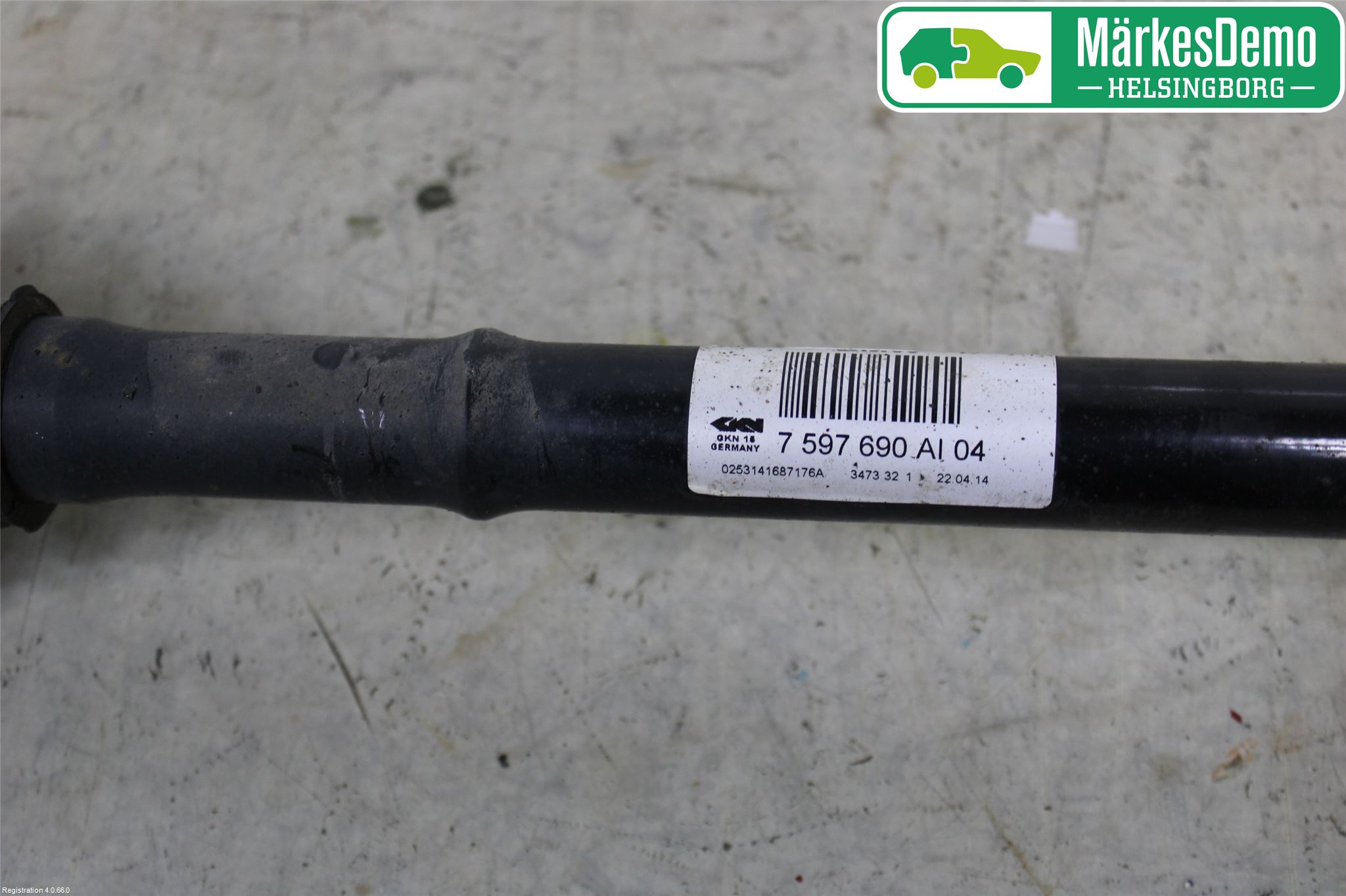 BMW 3 F30/F31/F80 12-19 Drivaxel Bak Höger
