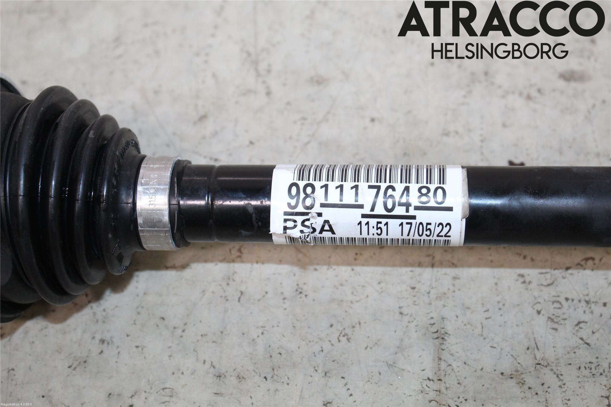 Peugeot 3008 17-24 Drivaxel Fram Höger