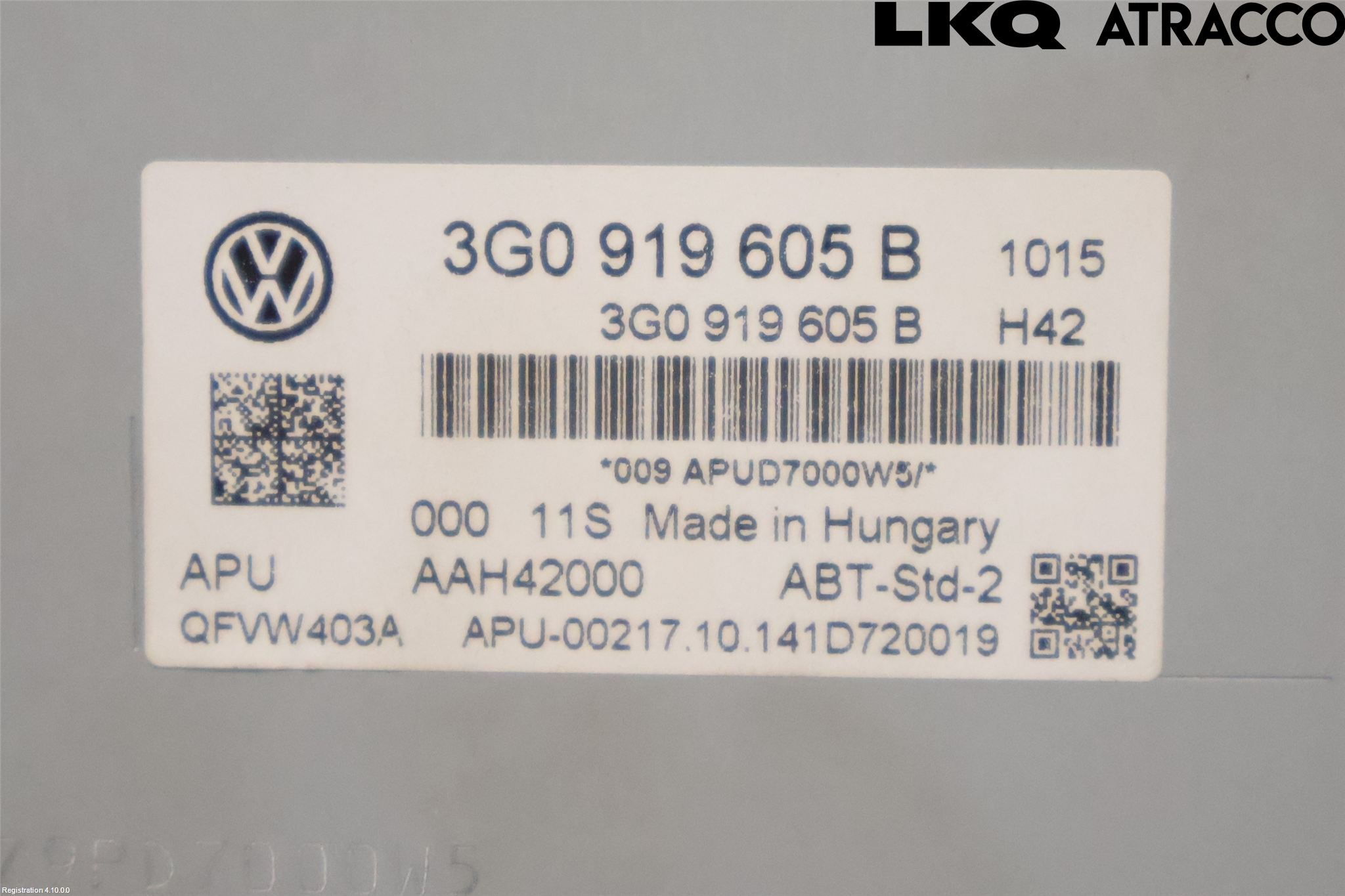 Volkswagen VW PASSAT 15-19 Multifunktionsdisplay