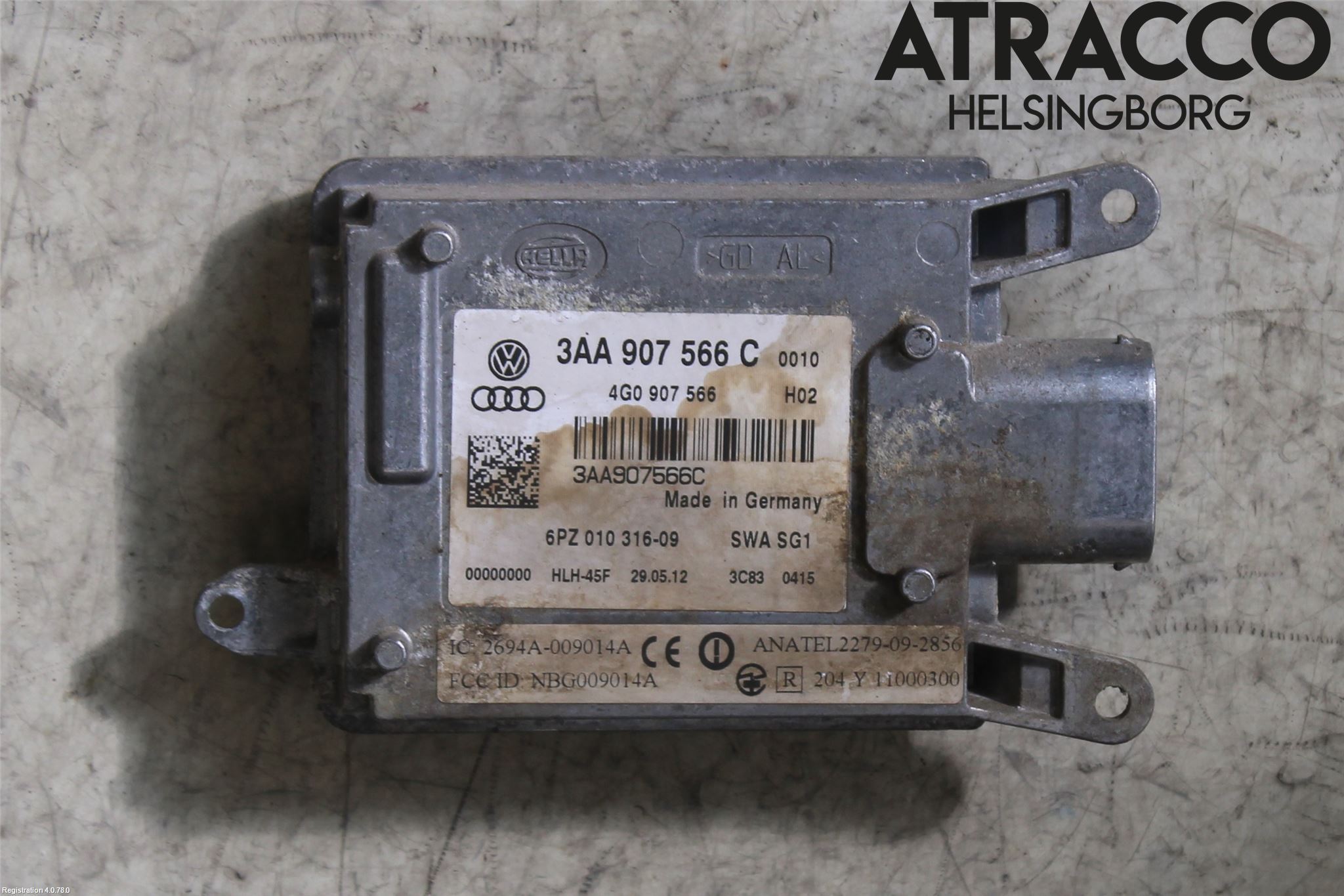 Volkswagen VW PASSAT CC 08-16 Sensor Aktivt Kollisionsskydd