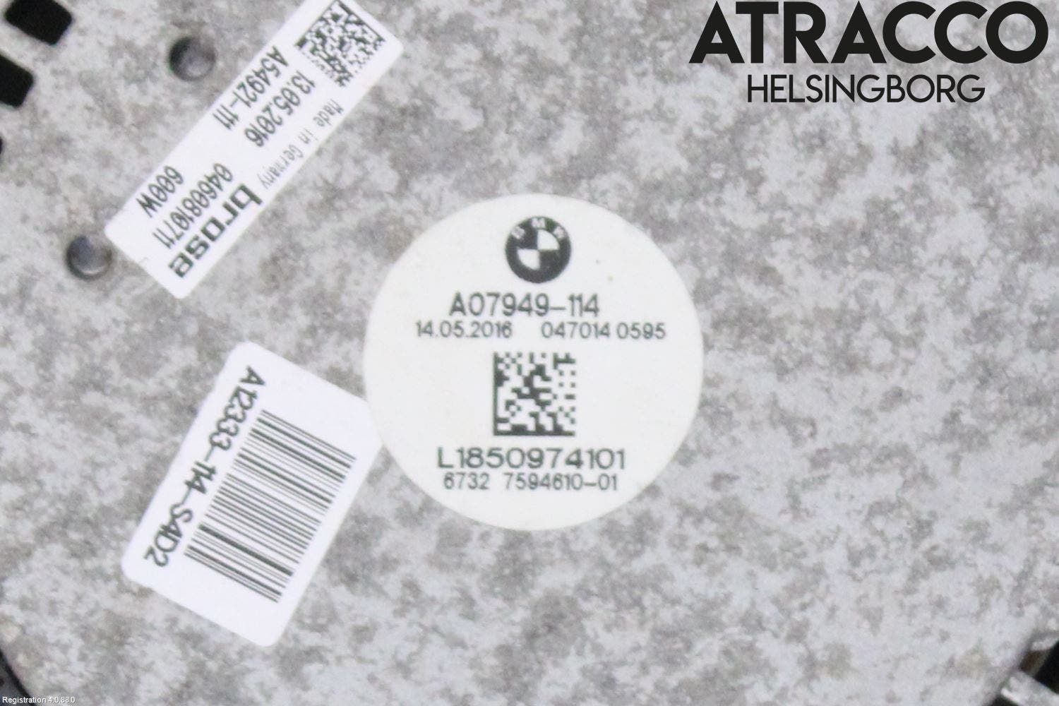 BMW 5 F10/F11/F18 09-17 Kylfläkt El