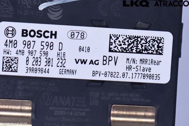 Audi A5 17- Sensor Aktivt Kollisionsskydd